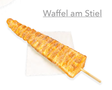 Waffeln am Stiel